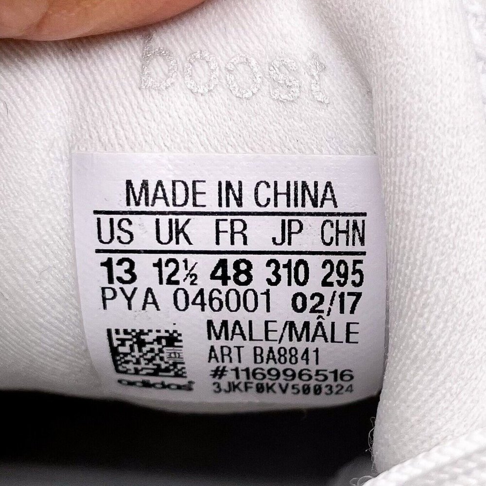 adidas Ultraboost Mens Size 13M Triple White Athletic shoes - Picture 7 of 9